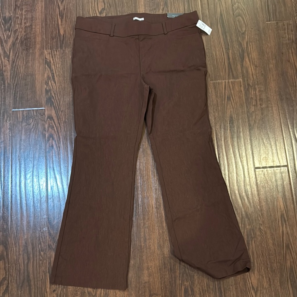 Maurices Chocolate Flare Bengaline Pants